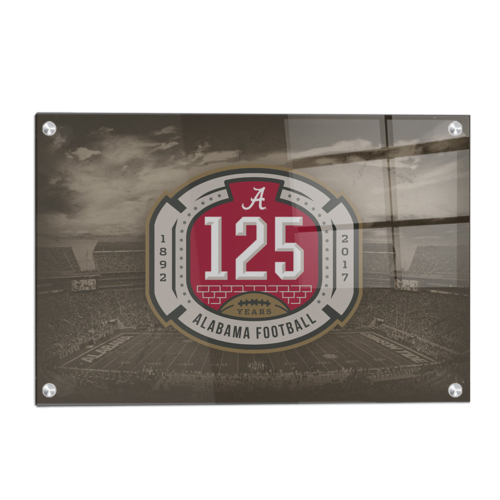 Alabama Crimson Tide - 125th Bama - College Wall Art #Canvas