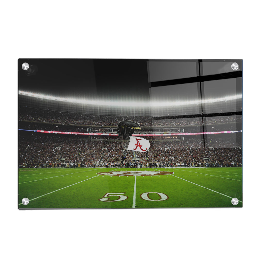 Alabama Crimson Tide - Pin Point Landing - College Wall Art #Canvas