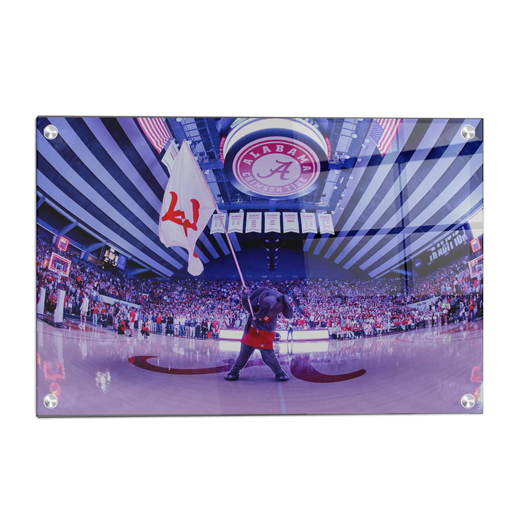 Alabama Crimson Tide - Big Al Basketball - College Wall Art #Canvas