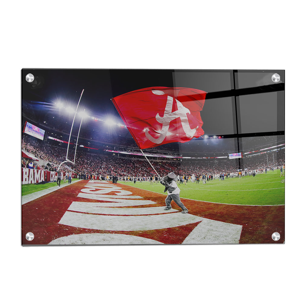 Alabama Crimson Tide - Big Al Crimson Tide Win - College Wall Art #Canvas