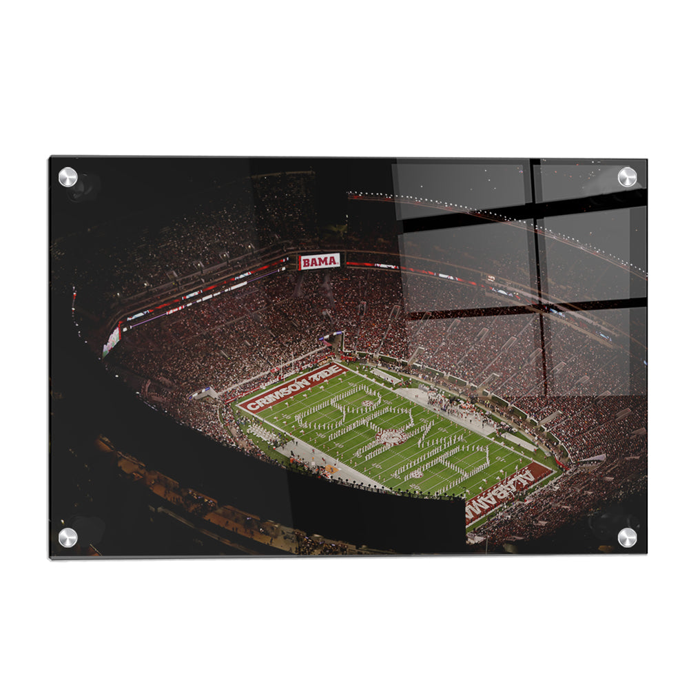 Alabama Crimson Tide - Bryant-Denny Bama Aerial - College Wall Art #Canvas