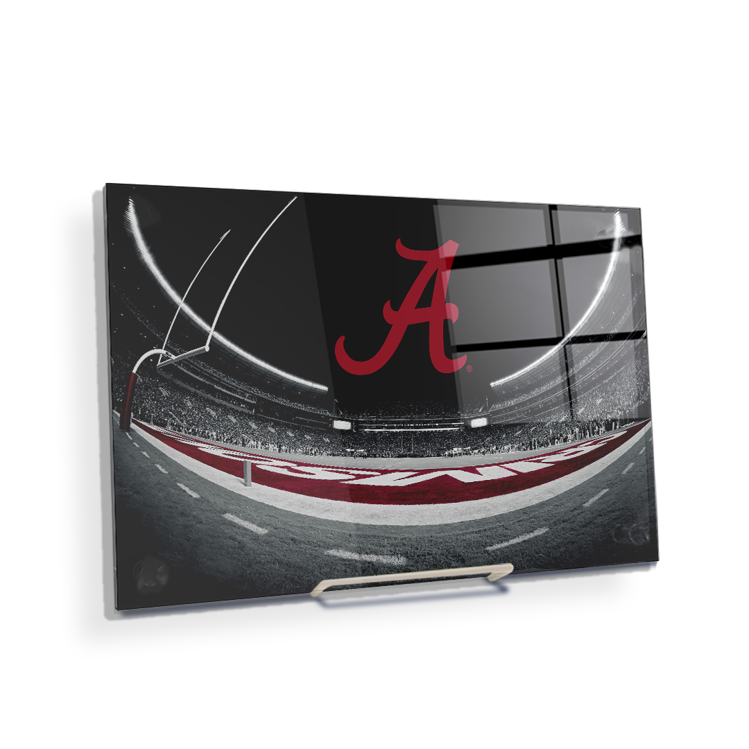 Alabama Crimson Tide - Bryant Denny End Zone Fisheye - College Wall Art #Canvas