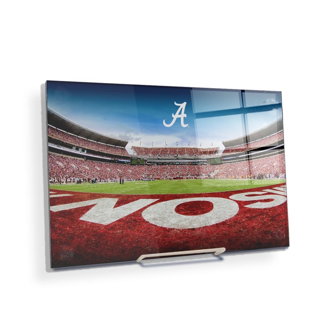 Alabama Crimson Tide - Bama End Zone - College Wall Art #Canvas