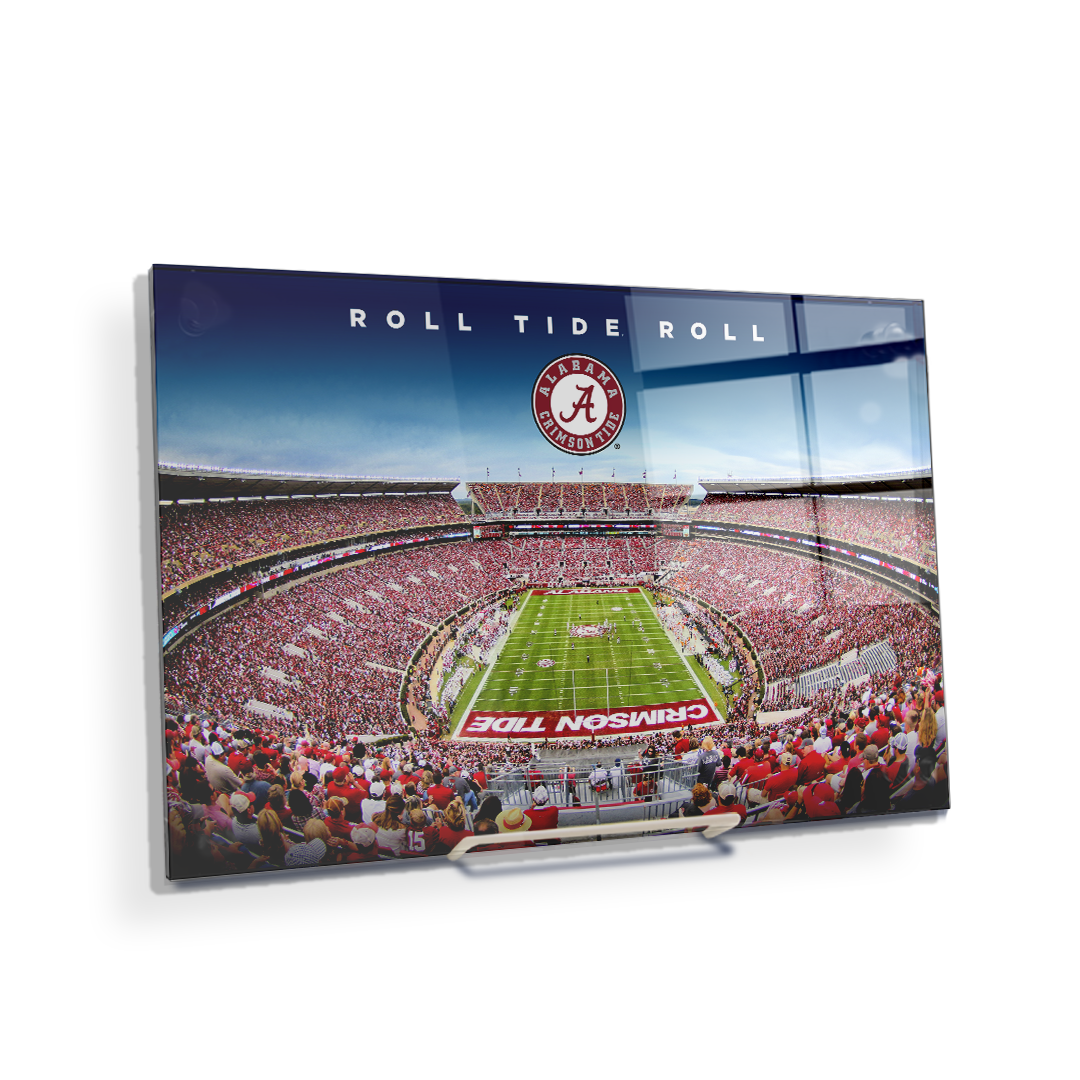 Alabama Crimson Tide - Roll Tide Roll - College Wall Art #Canvas