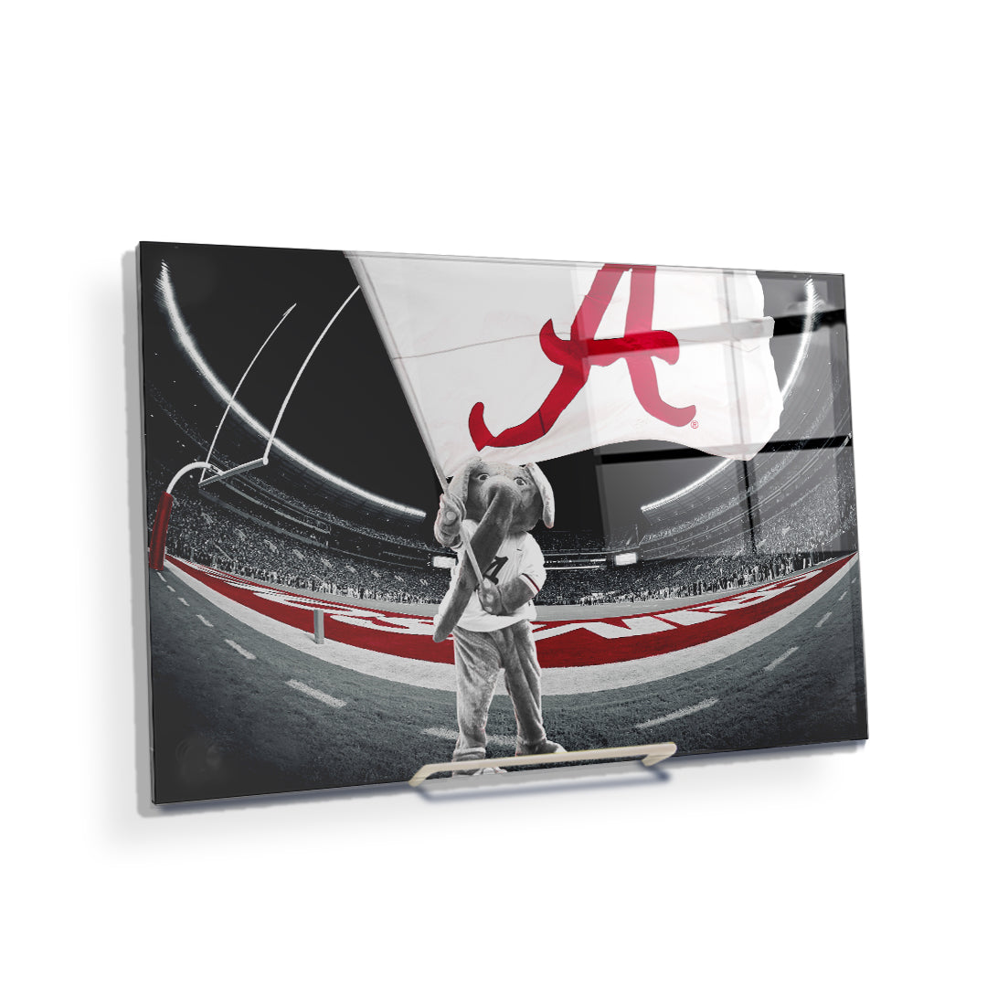 Alabama Crimson Tide - Big Al's Alabama Flag - College Wall Art #Canvas