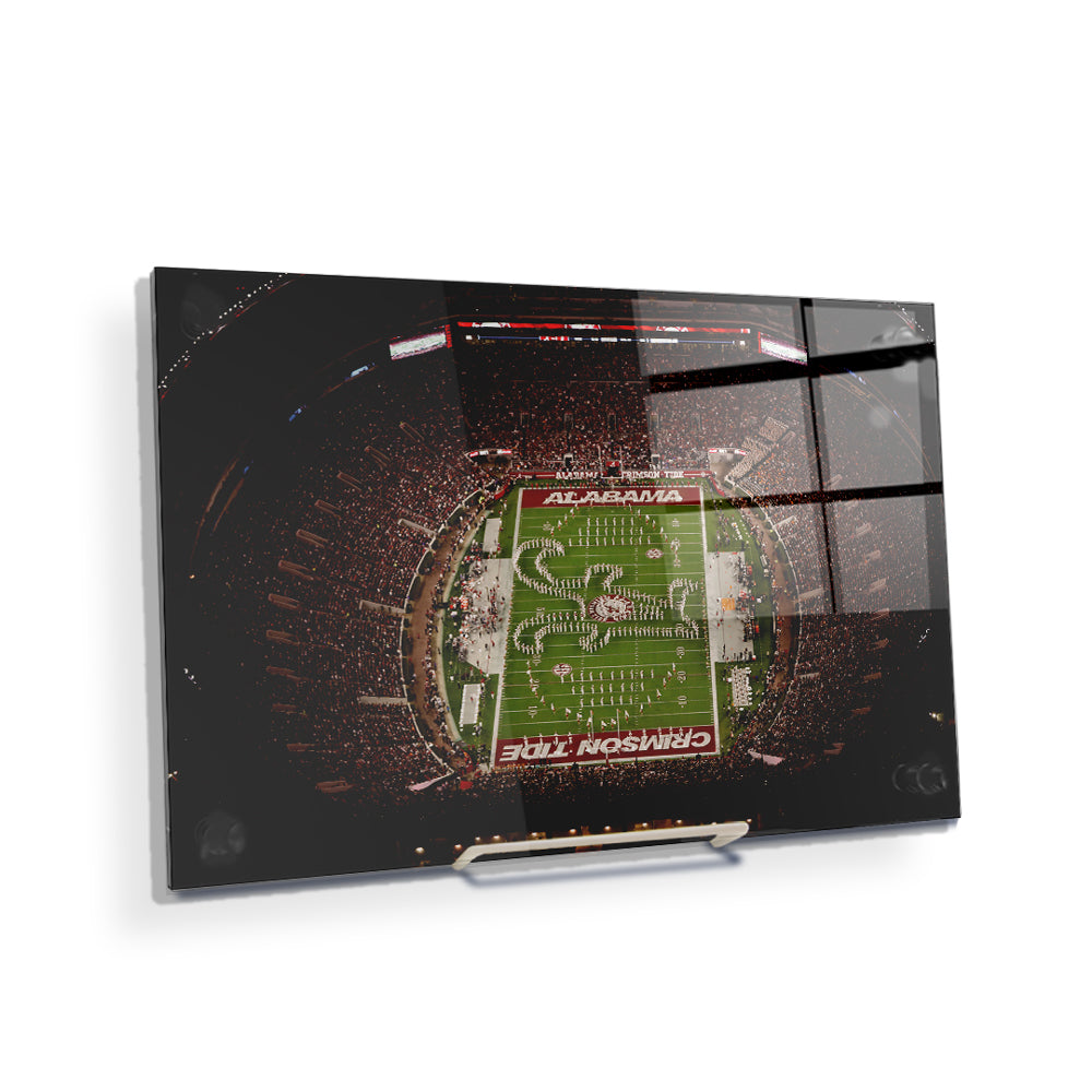 Alabama Crimson Tide - Bryant-Denny Alabama Crimson Tide Aerial - College Wall Art #Canvas