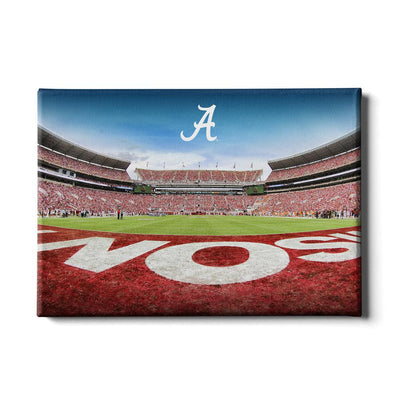 Alabama Crimson Tide - Bama End Zone - College Wall Art #Canvas