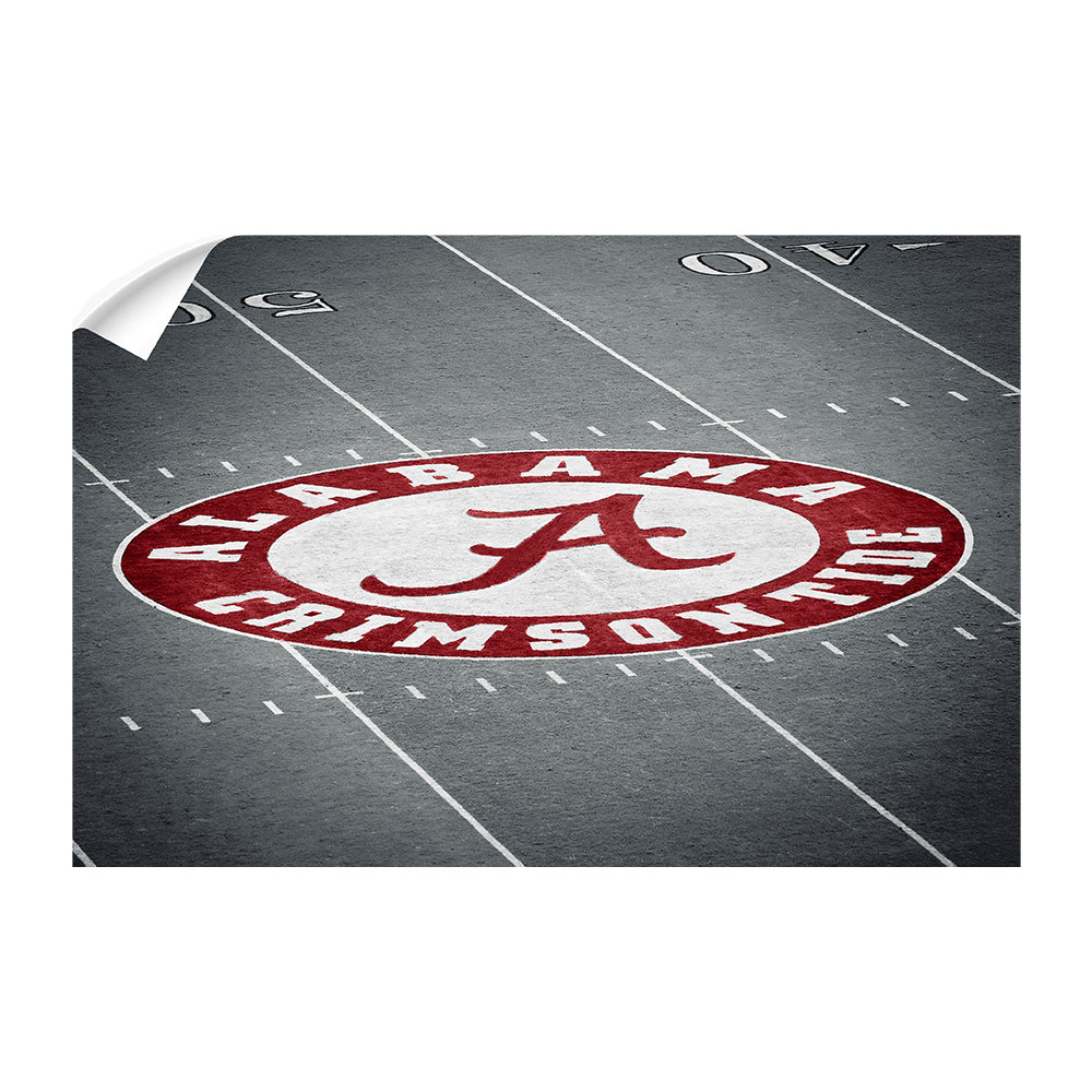 Alabama Crimson Tide - Alabama 50 Yard Line - College Wall Art #Canvas