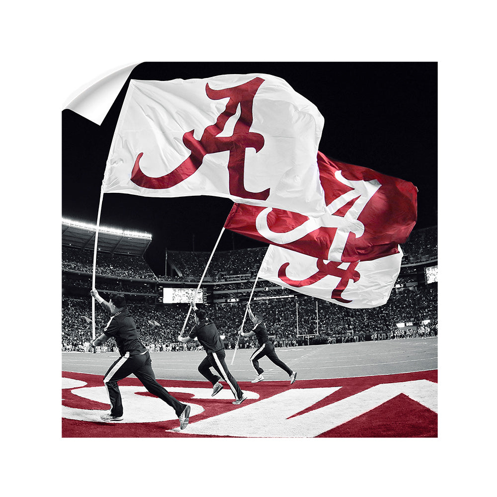 Alabama Crimson Tide - Alabama Flags - College Wall Art #Canvas