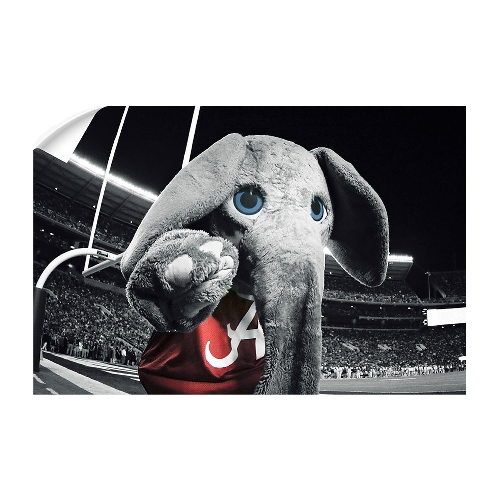 Alabama Crimson Tide - Big Al End Zone - College Wall Art #Canvas