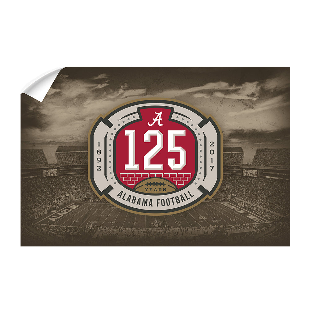 Alabama Crimson Tide - 125th Bama - College Wall Art #Canvas