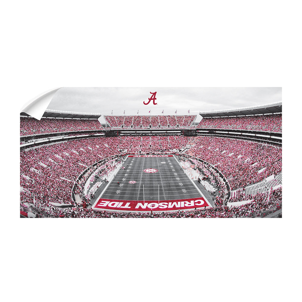 Alabama Crimson Tide - Bryant Denny Panoramic - College Wall Art #Canvas