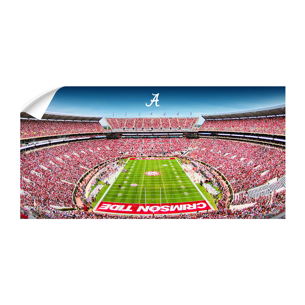 Alabama Crimson Tide - Bryant Denny Panoramic Color - College Wall Art #Canvas
