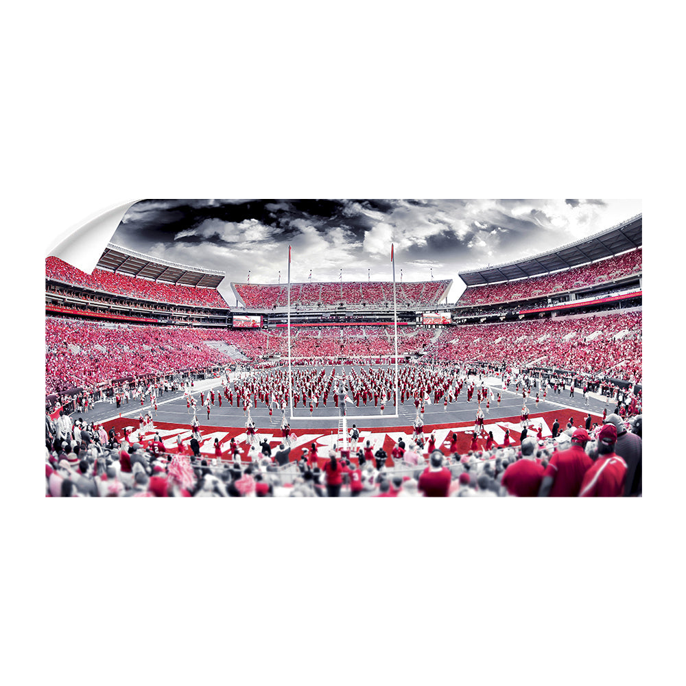 Alabama Crimson Tide - Bryant Denny Monochrome Pano - College Wall Art #Canvas