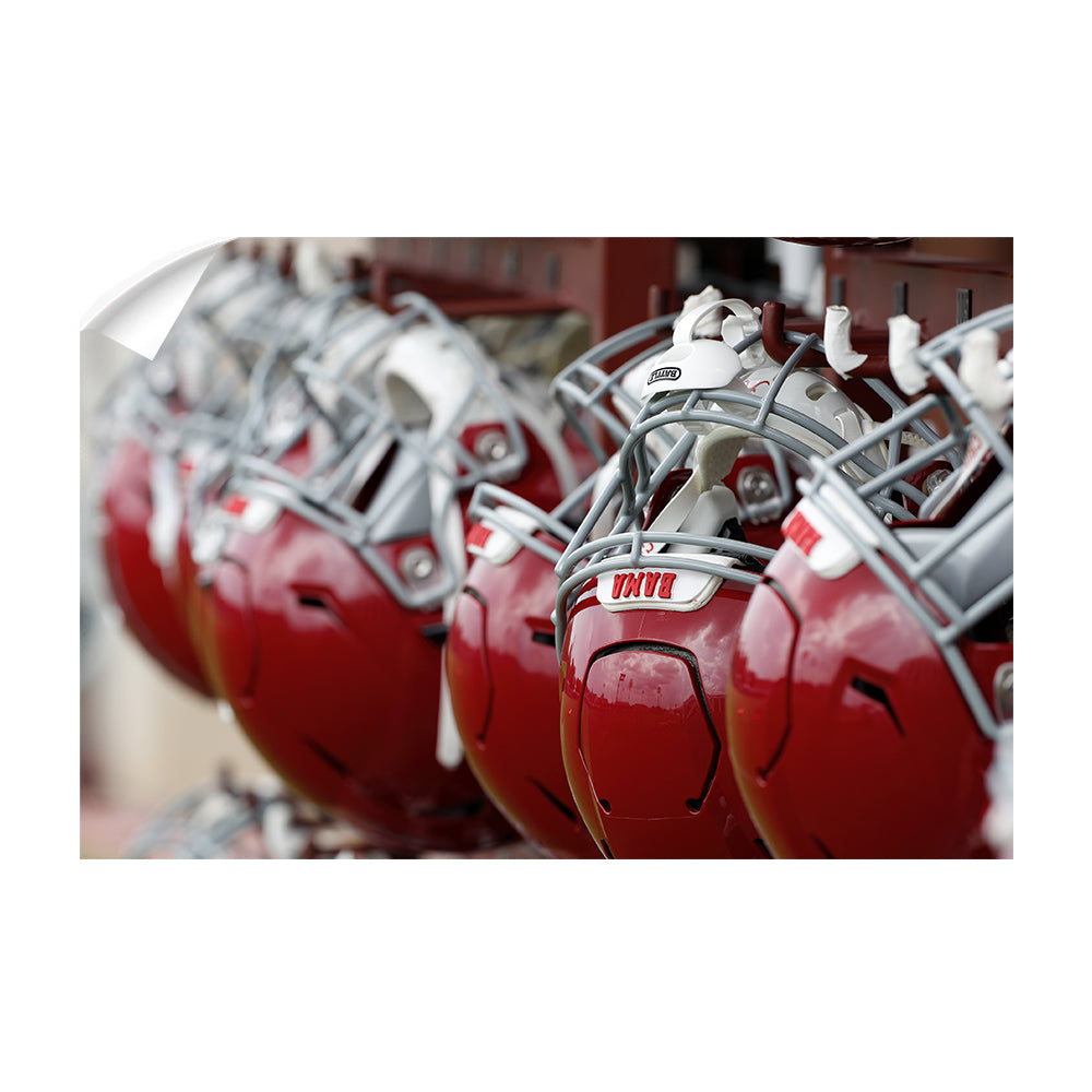 Alabama Crimson Tide - Bama Helmets - College Wall Art #Canvas