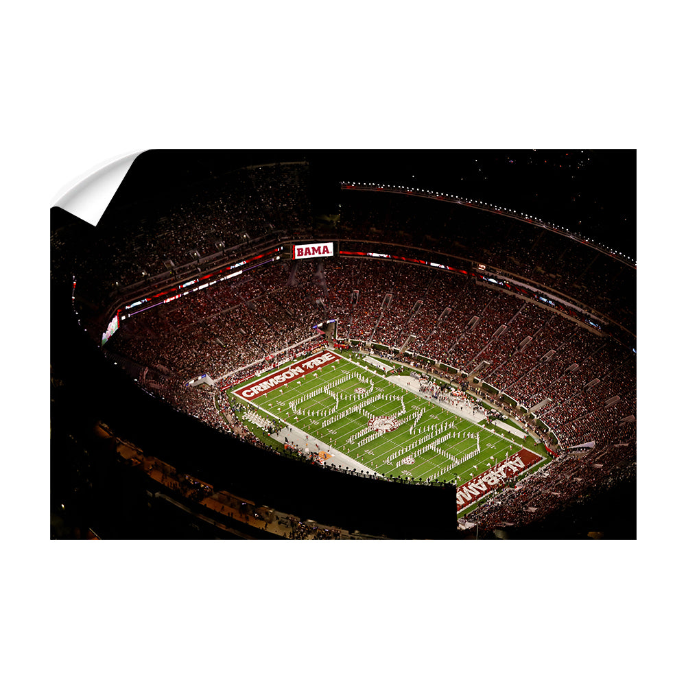 Alabama Crimson Tide - Bryant-Denny Bama Aerial - College Wall Art #Canvas