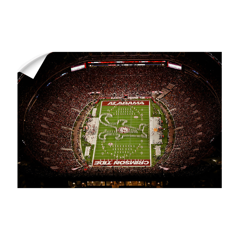 Alabama Crimson Tide - Bryant-Denny Alabama Crimson Tide Aerial - College Wall Art #Canvas