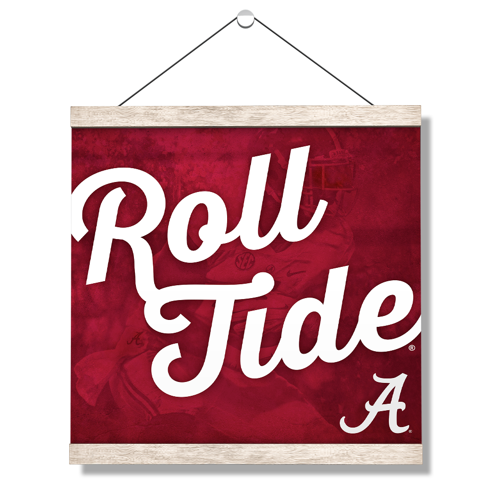 Alabama Crimson Tide - Roll Tide A - College Wall Art #Canvas