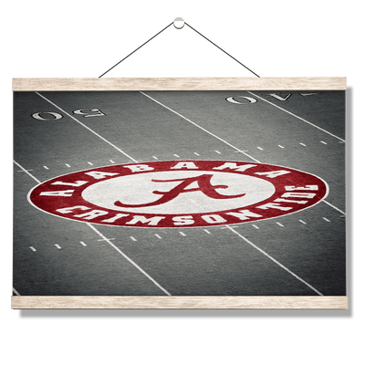 Alabama Crimson Tide - Alabama 50 Yard Line - College Wall Art #Hanging Canvas