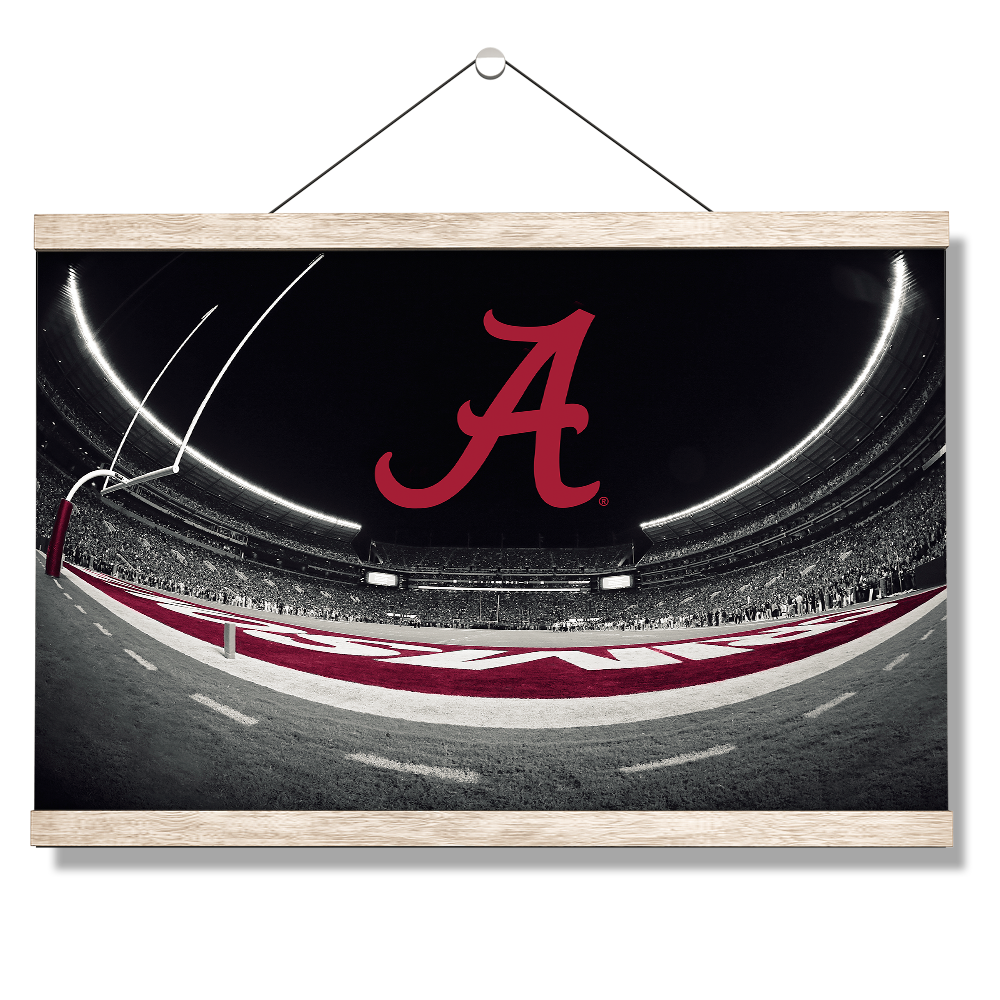 Alabama Crimson Tide - Bryant Denny End Zone Fisheye - College Wall Art #Canvas