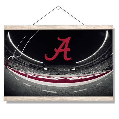 Alabama Crimson Tide - Bryant Denny End Zone Fisheye - College Wall Art #Hanging Canvas