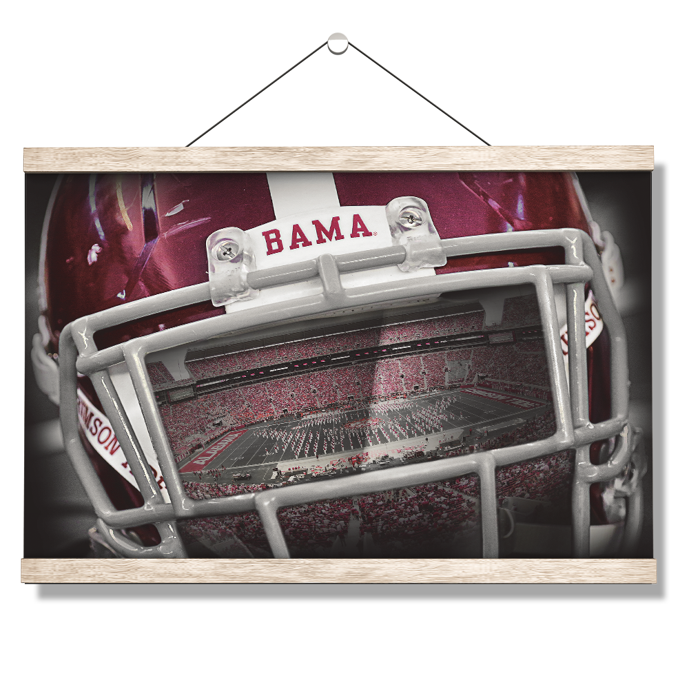 Alabama Crimson Tide - Bama Helmet - College Wall Art #Canvas
