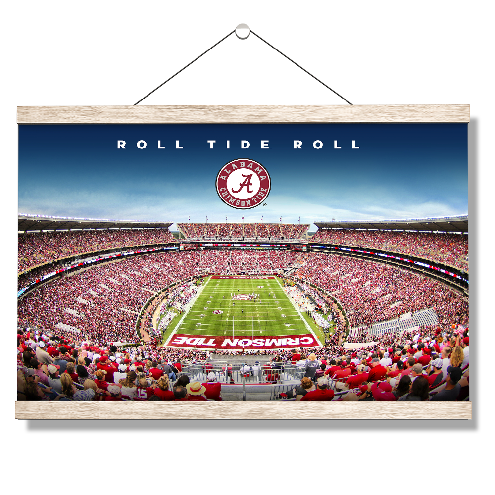 Alabama Crimson Tide - Roll Tide Roll - College Wall Art #Canvas