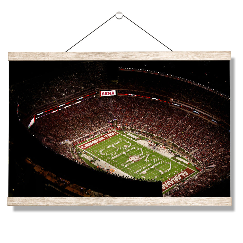 Alabama Crimson Tide - Bryant-Denny Bama Aerial - College Wall Art #Canvas