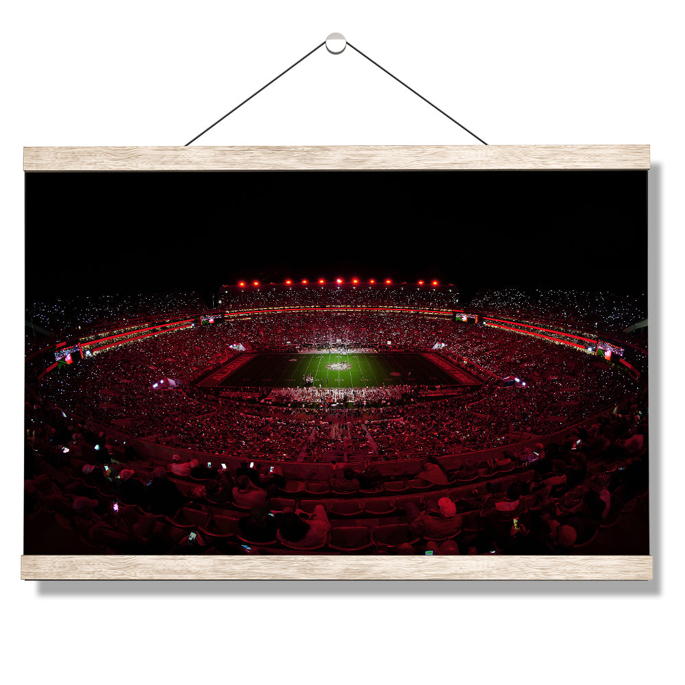 Alabama Crimson Tide - Light Up A Crimson Bryant Denny - College Wall Art #Canvas