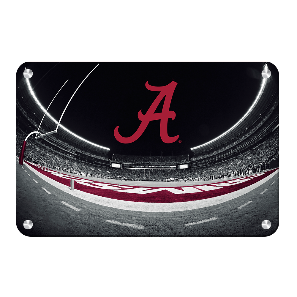 Alabama Crimson Tide - Bryant Denny End Zone Fisheye - College Wall Art #Canvas