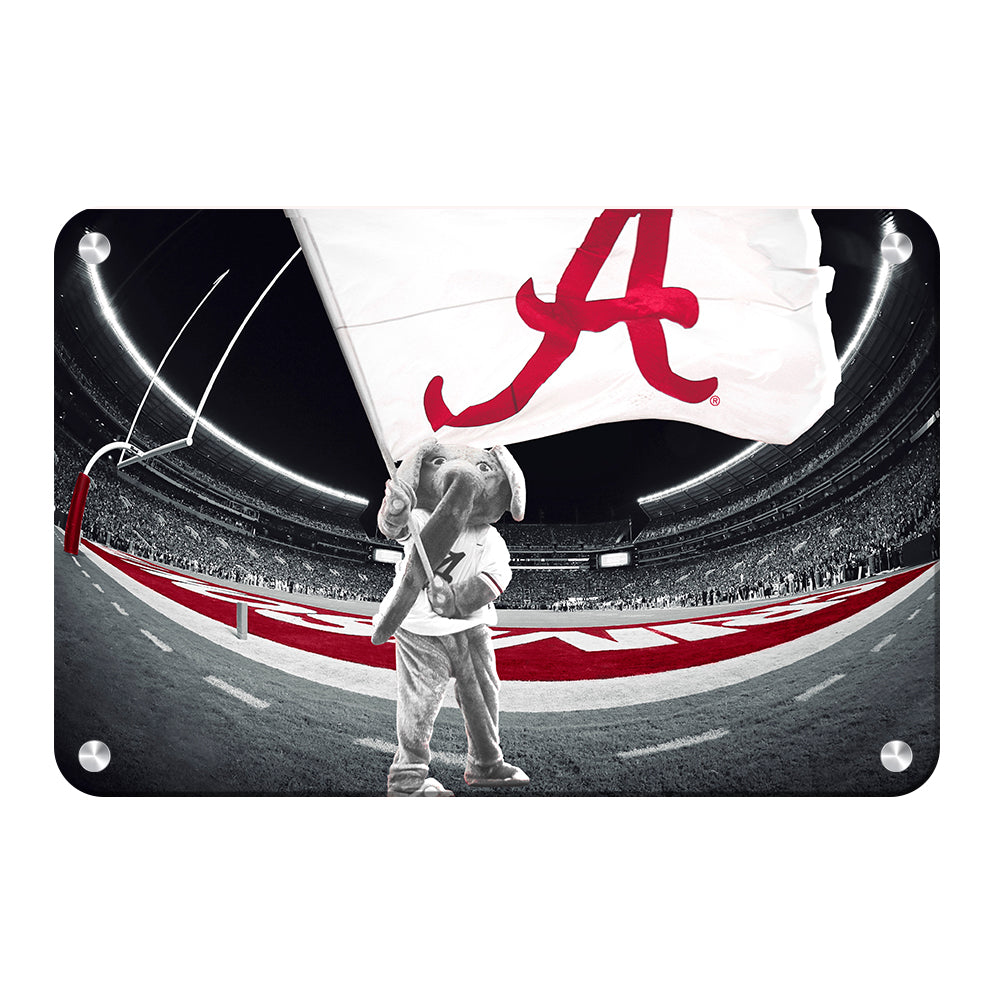 Alabama Crimson Tide - Big Al's Alabama Flag - College Wall Art #Canvas