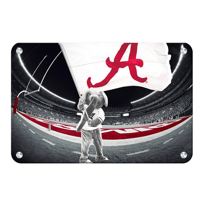 Alabama Crimson Tide - Big Al's Alabama Flag - College Wall Art #Metal