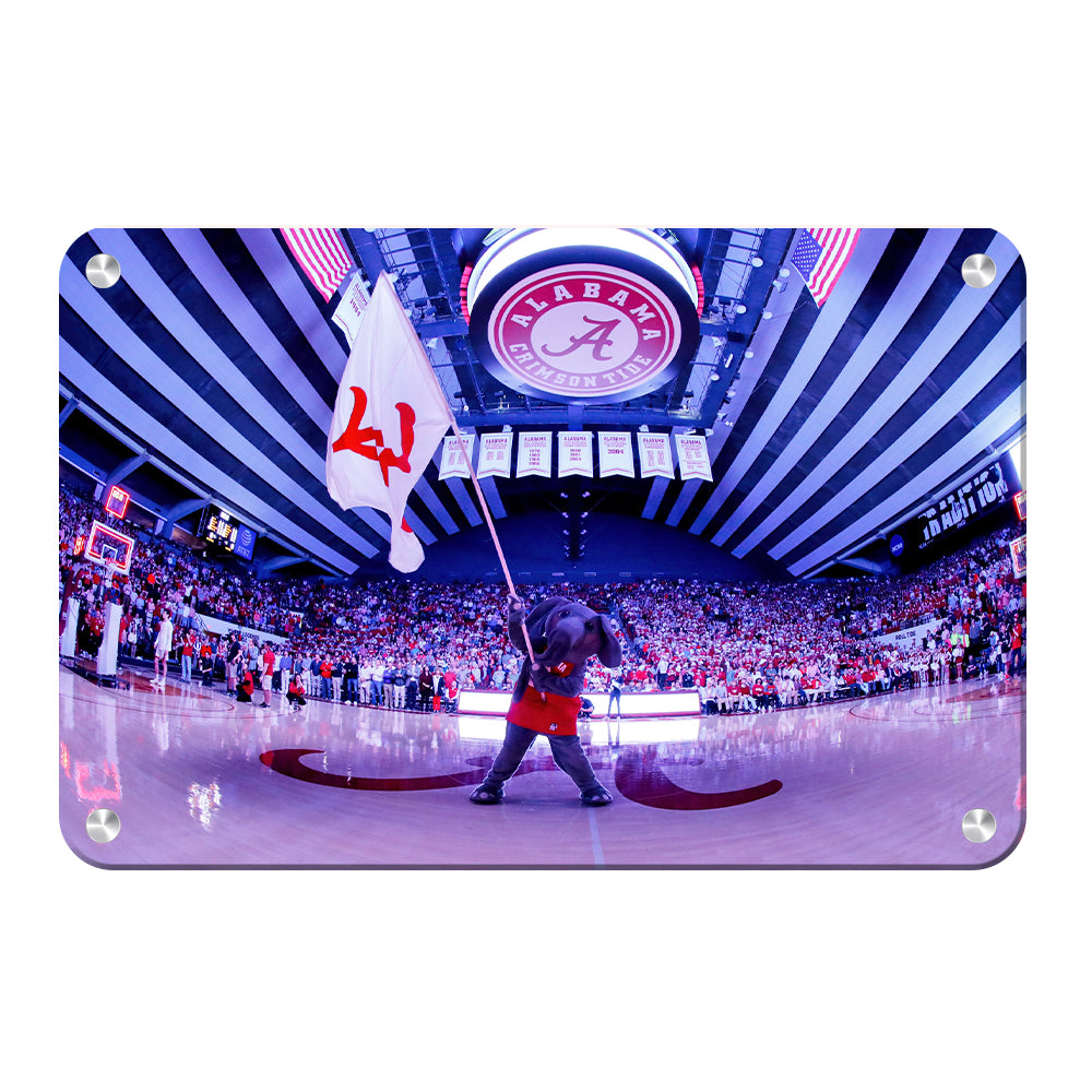 Alabama Crimson Tide - Big Al Basketball - College Wall Art #Canvas