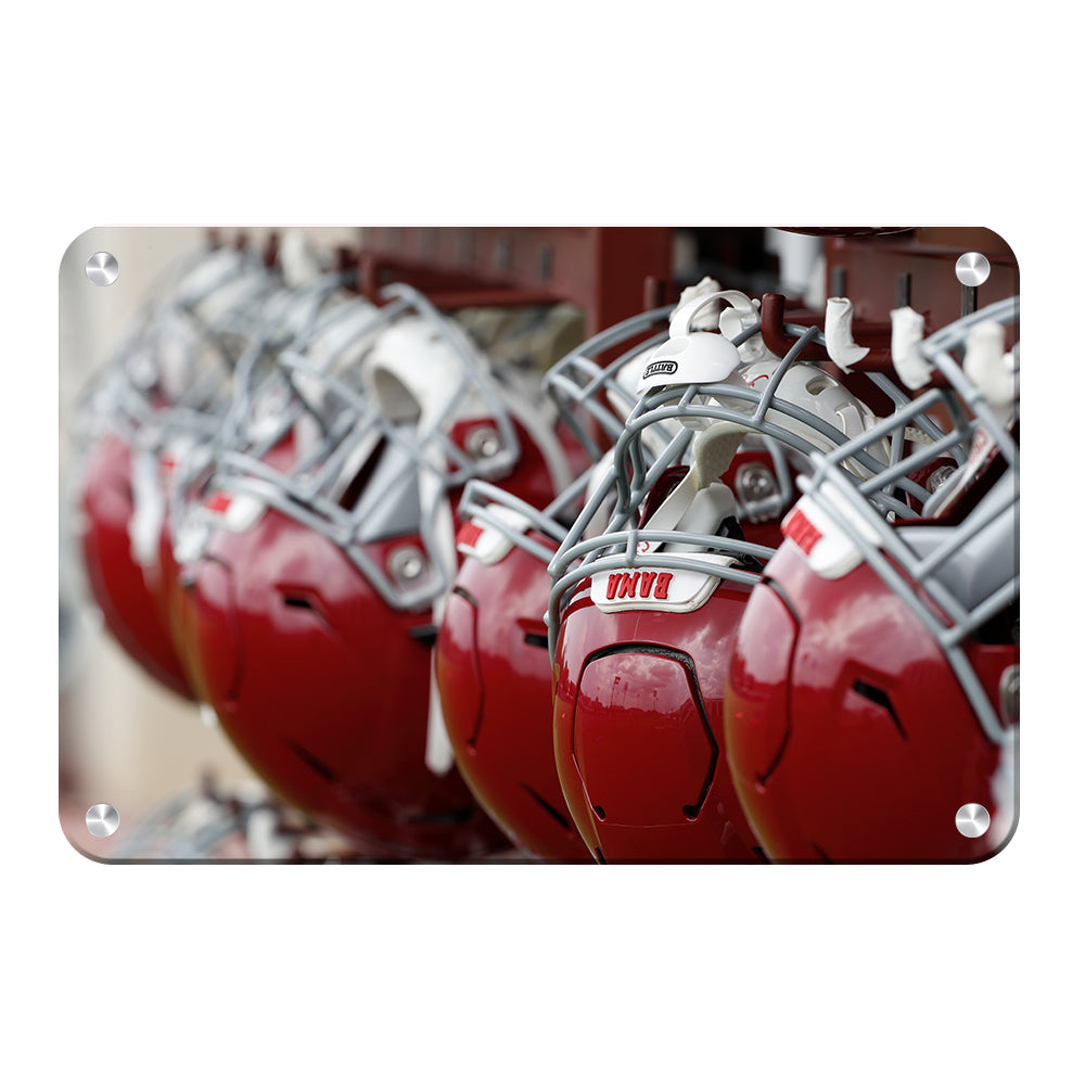 Alabama Crimson Tide - Bama Helmets - College Wall Art #Canvas