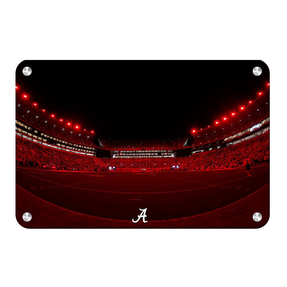 Alabama Crimson Tide - Alabama Crimson Lights - College Wall Art #Canvas