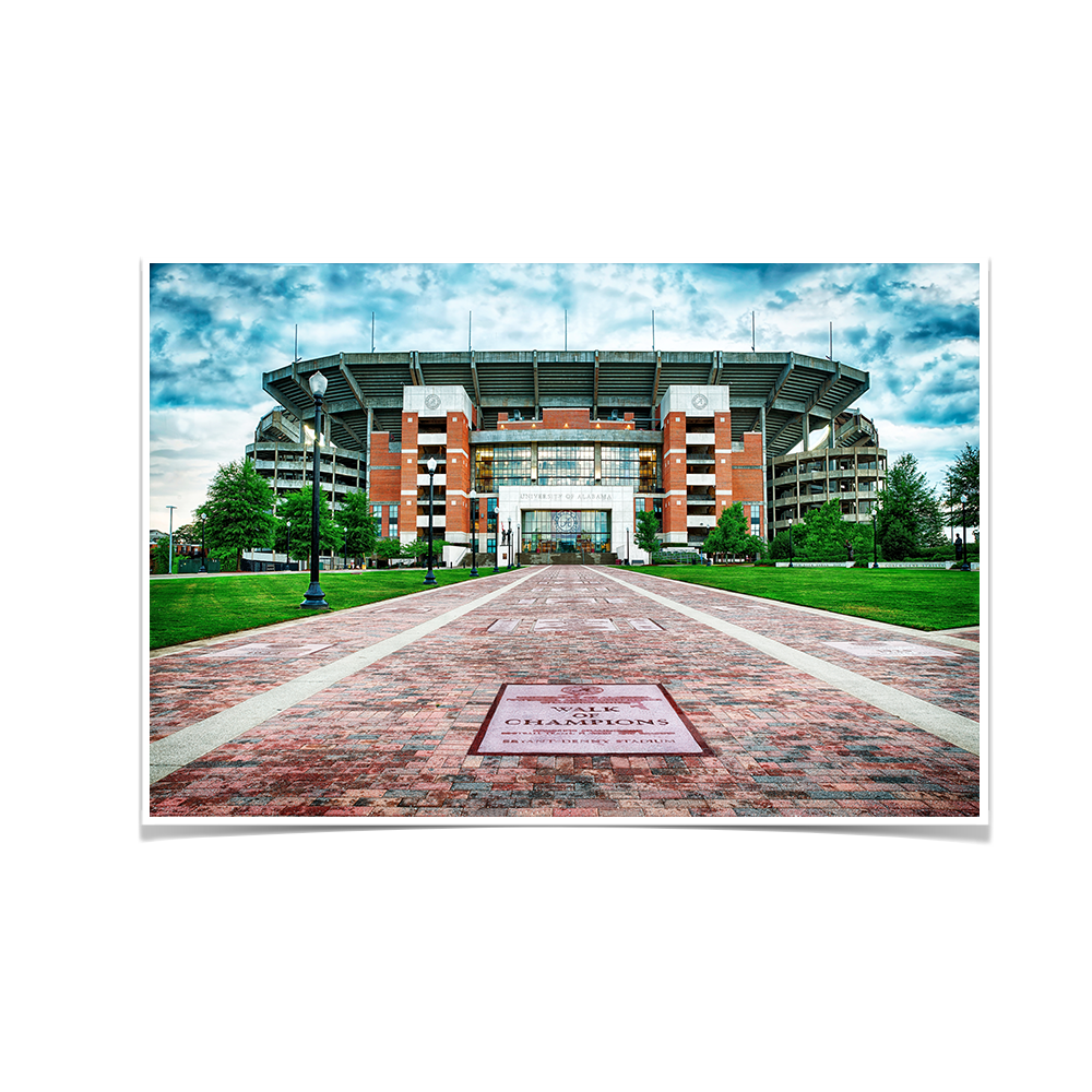 Alabama Crimson Tide - Bryant Denny Stadium - College Wall Art #Canvas