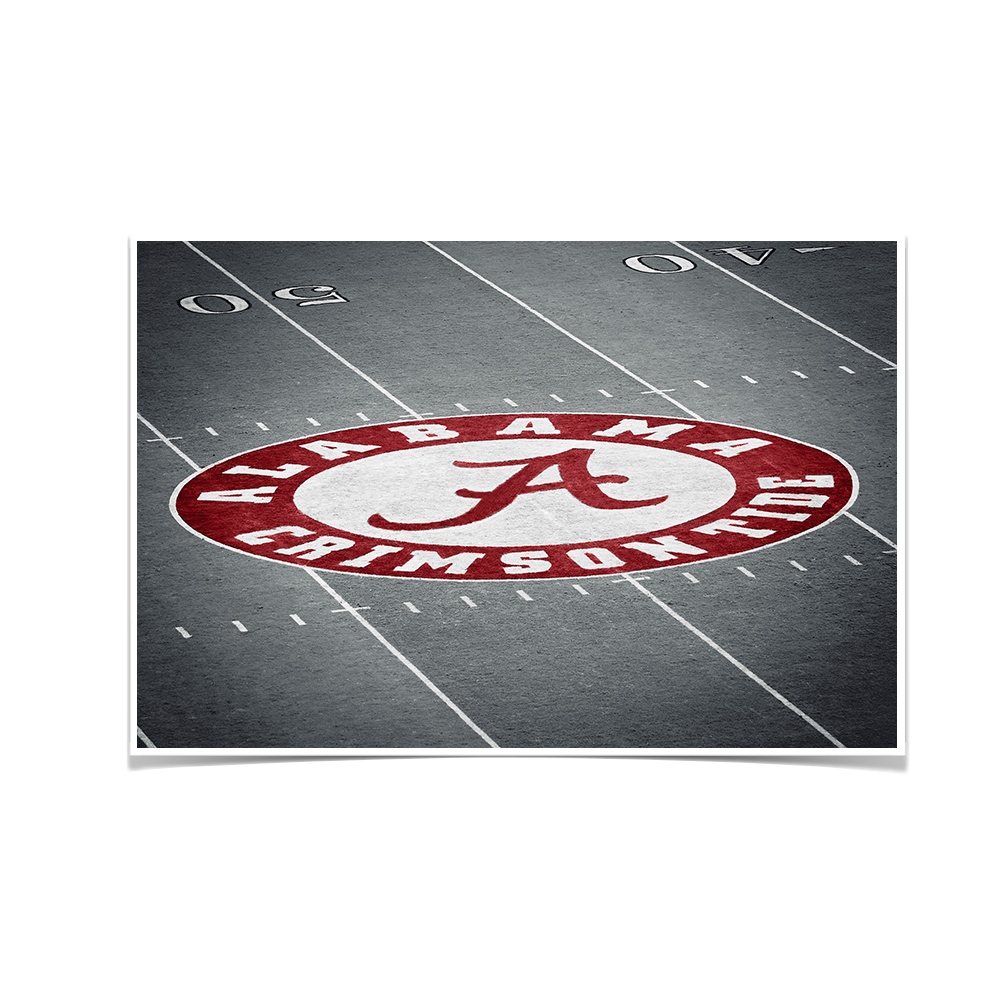 Alabama Crimson Tide - Alabama 50 Yard Line - College Wall Art #Canvas