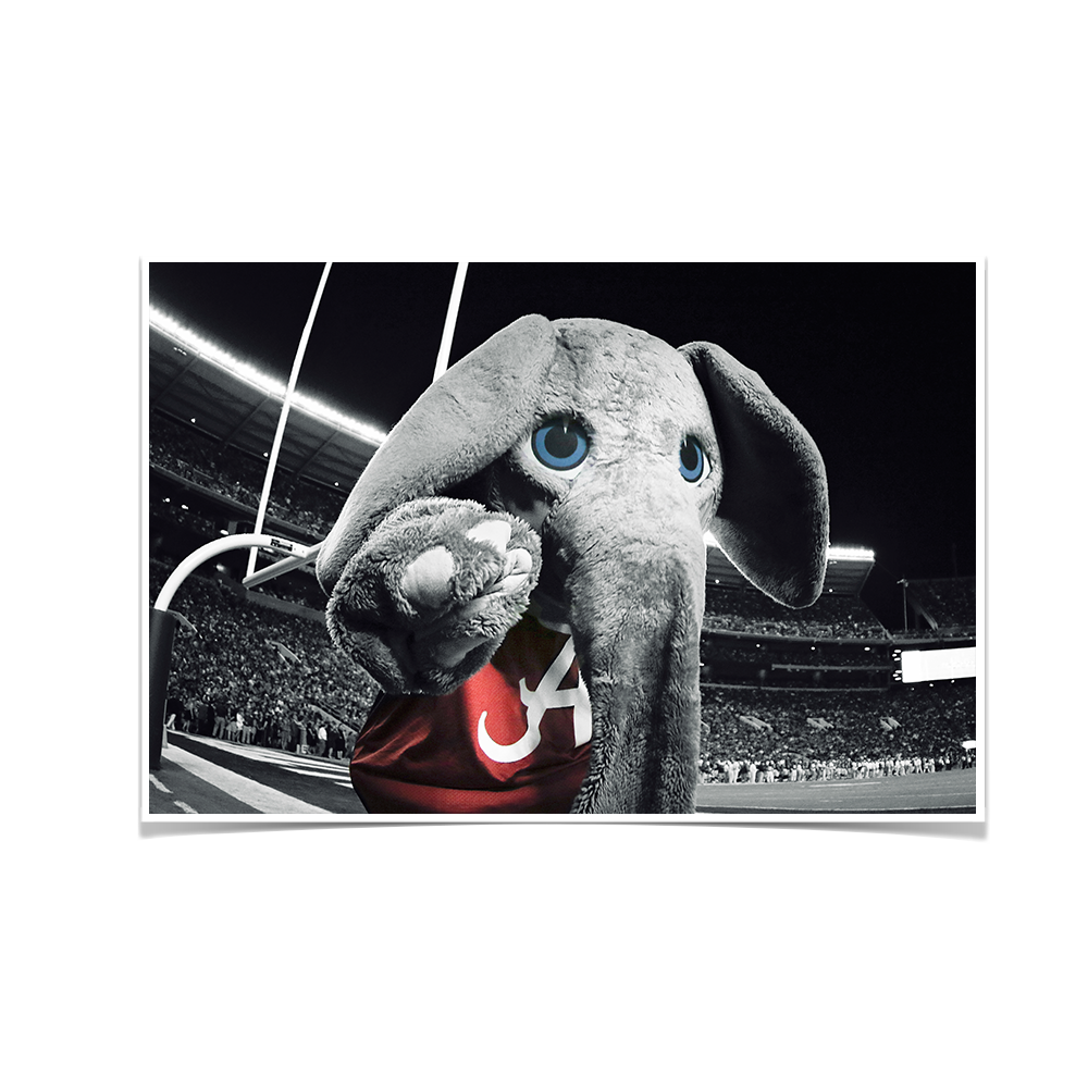 Alabama Crimson Tide - Big Al End Zone - College Wall Art #Canvas