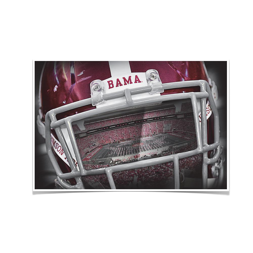 Alabama Crimson Tide - Bama Helmet - College Wall Art #Canvas