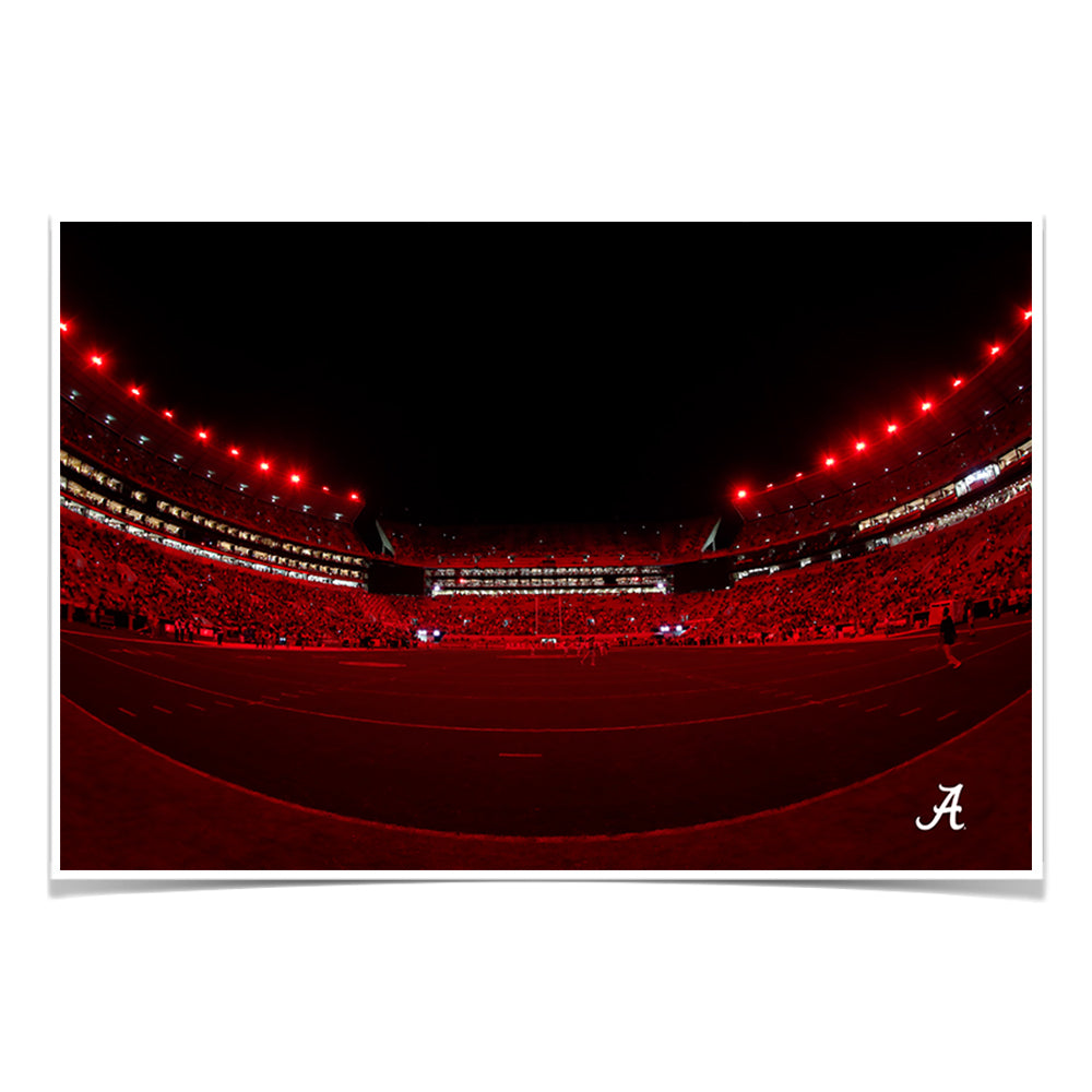 Alabama Crimson Tide - Alabama Lights - College Wall Art #Canvas