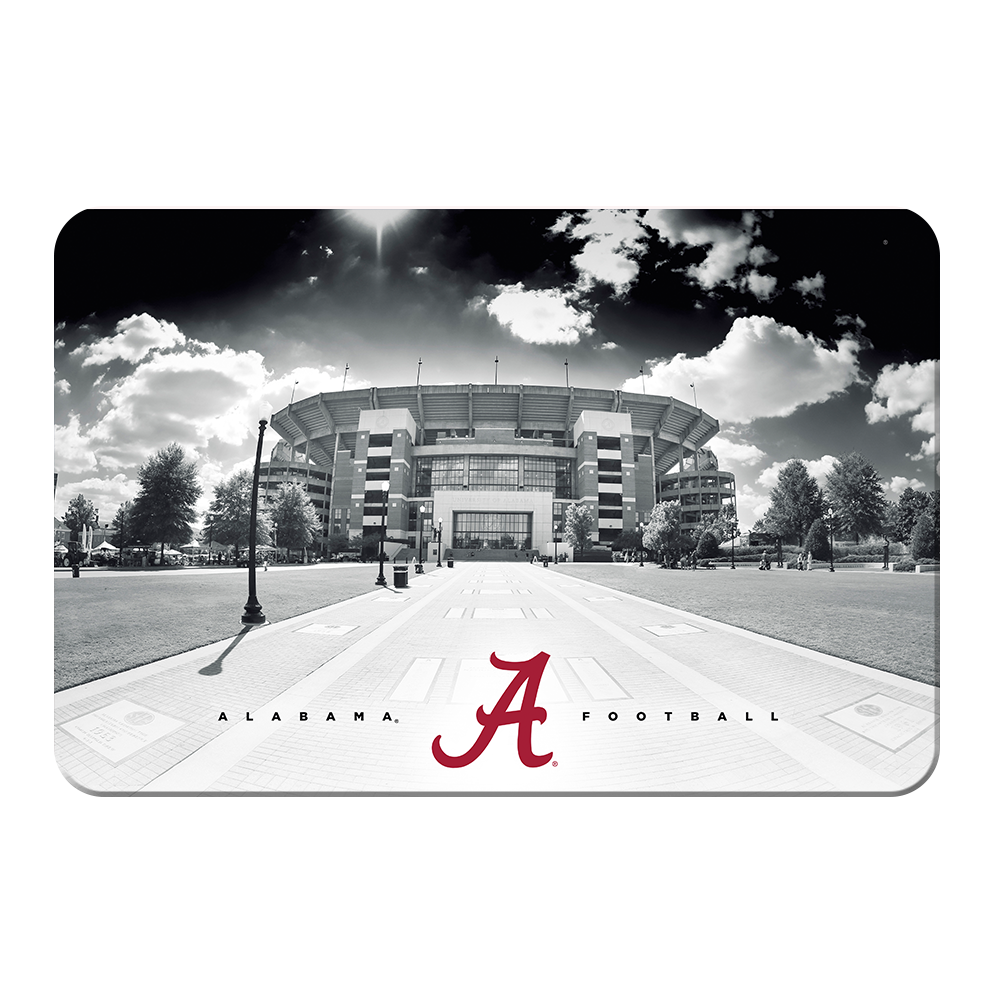 Alabama Crimson Tide - Bryant Denny Black & White - College Wall Art #Canvas