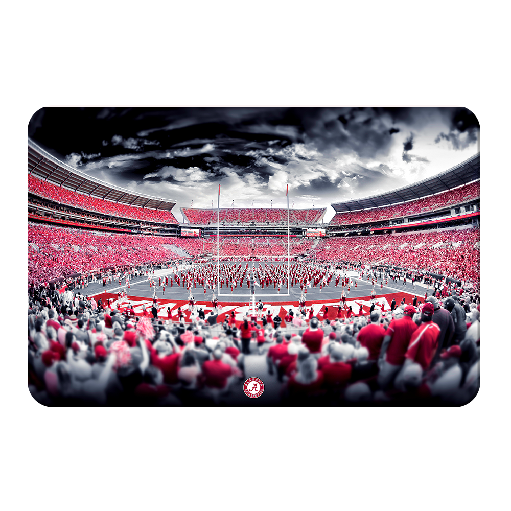 Alabama Crimson Tide - Bryant Denny Monochrome - College Wall Art #Canvas