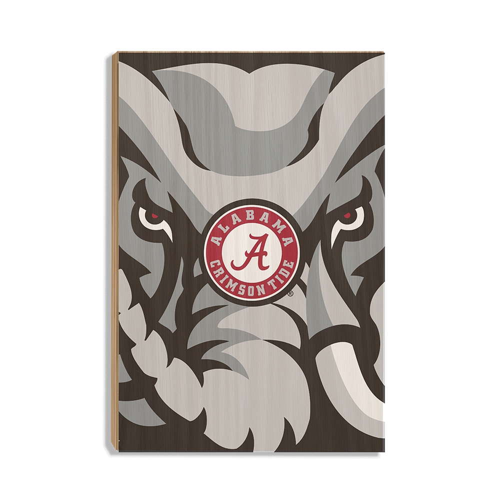 Alabama Crimson Tide - Crimson Elephant - College Wall Art #Canvas
