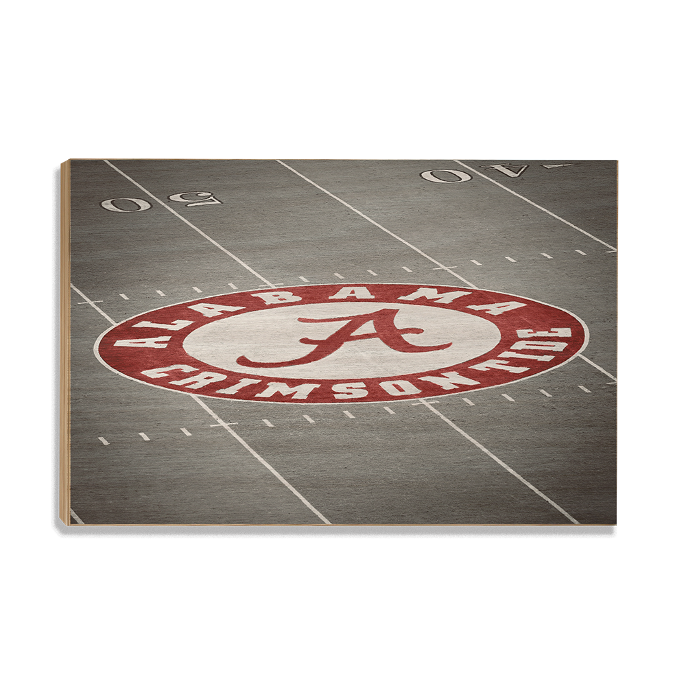 Alabama Crimson Tide - Alabama 50 Yard Line - College Wall Art #Canvas