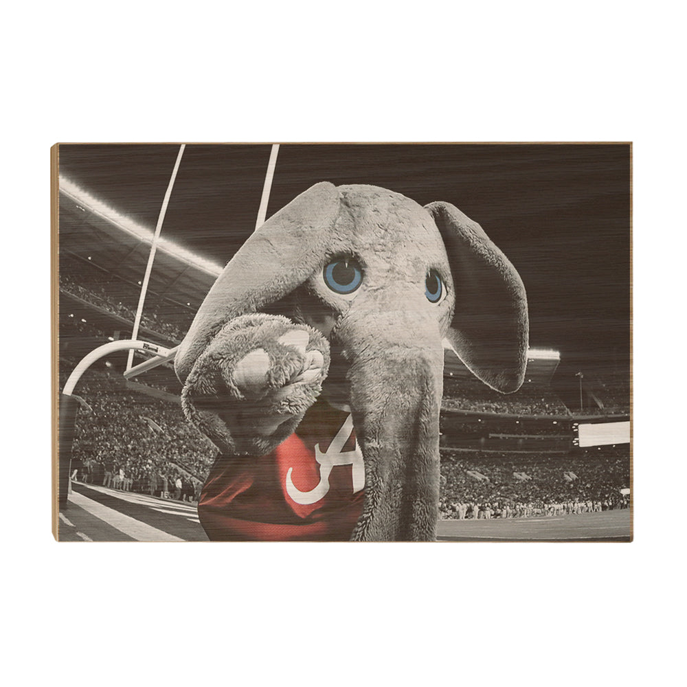 Alabama Crimson Tide - Big Al End Zone - College Wall Art #Canvas