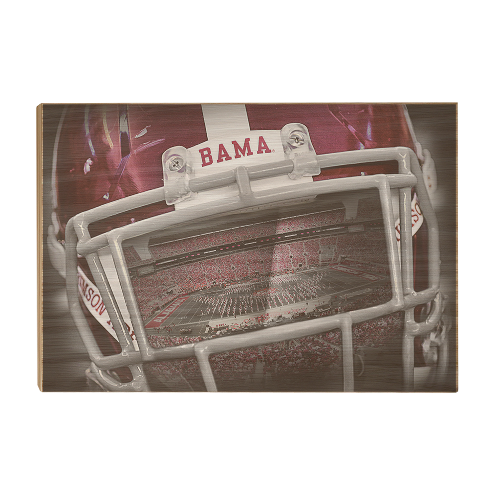 Alabama Crimson Tide - Bama Helmet - College Wall Art #Canvas