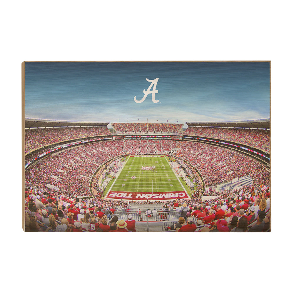 Alabama Crimson Tide - Bryant Denny A - College Wall Art #Canvas