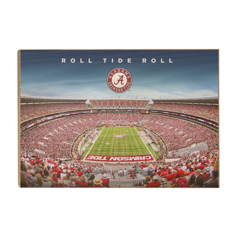 Alabama Crimson Tide - Roll Tide Roll - College Wall Art #Canvas