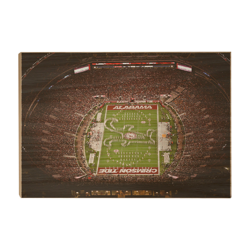 Alabama Crimson Tide - Bryant-Denny Alabama Crimson Tide Aerial - College Wall Art #Canvas