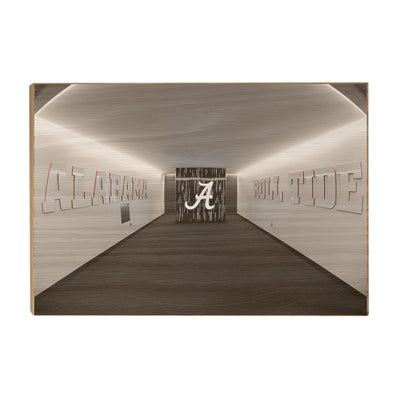 Alabama Crimson Tide - Enter the Locker Room - College Wall Art #Wood